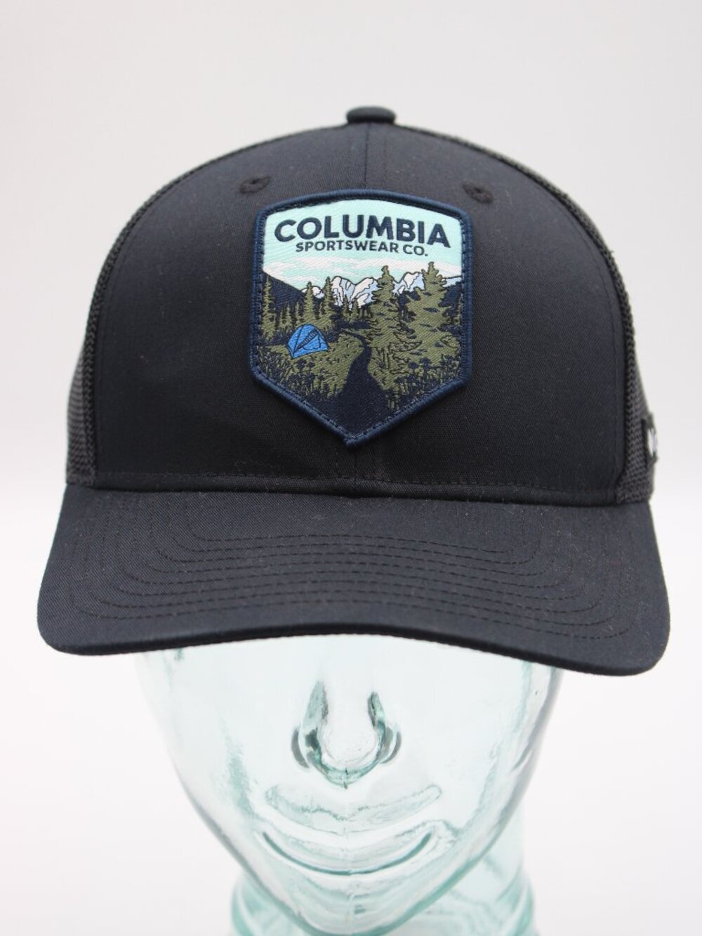 Columbia Sportswear Co. Snapback Trucker Hat Black One Size Adjustable Mesh Back